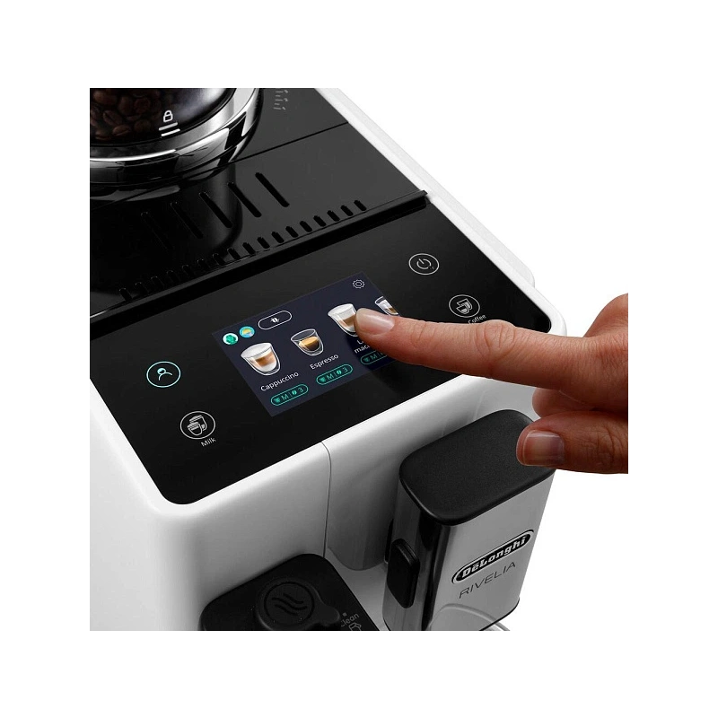 Кофемашина DeLonghi EXAM440.55.W Сменный контейнер для зёрен (2шт.); мерная ложка; полоска для определения жёсткости воды