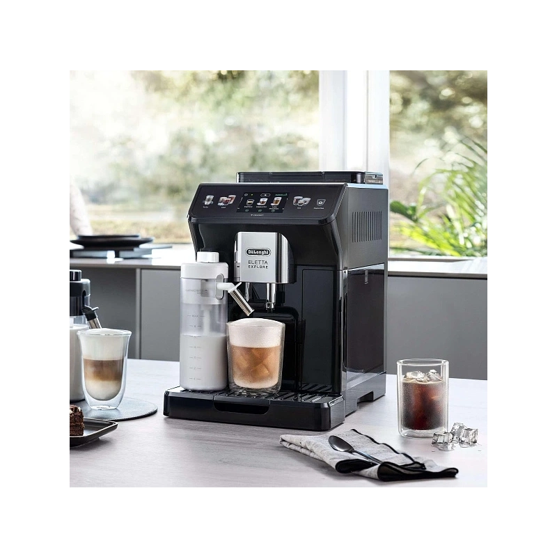 Кофемашина DeLonghi ECAM450.55.G EX:4 Графин для молока; фильтр для воды; кружка To Go; мерная ложка; силиконовая форма для льда; инструкция