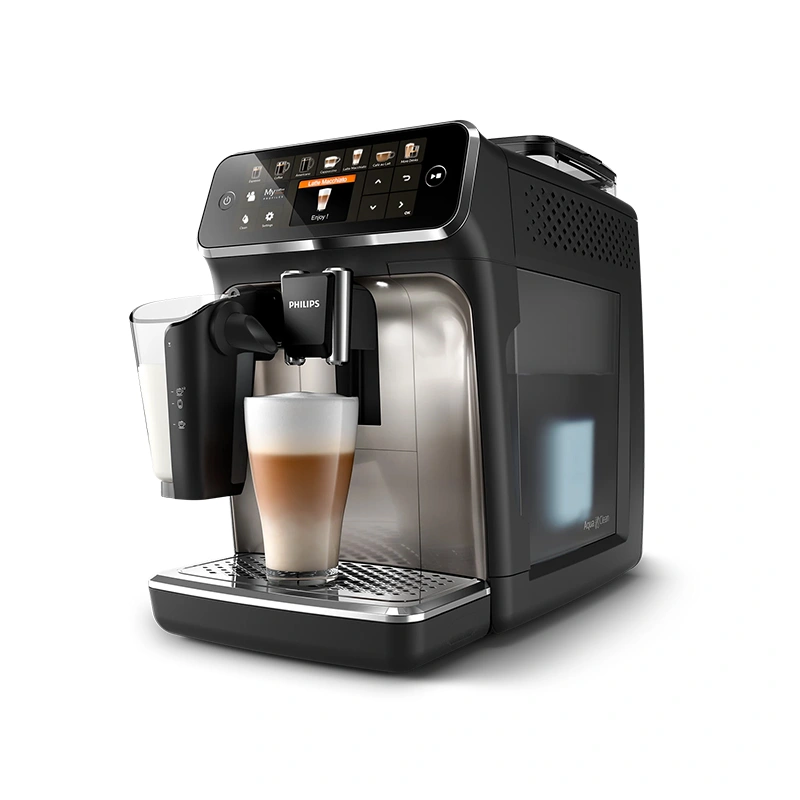 Кофемашина Philips EP5547/90 Series 5500 LatteGo документация, капучинатор, мерная ложка, тест-полоска для определения жесткости воды, фильтр AquaClean