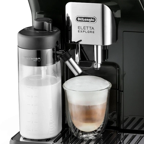 Кофемашина DeLonghi ECAM450.55.G EX:4 Графин для молока; фильтр для воды; кружка To Go; мерная ложка; силиконовая форма для льда; инструкция