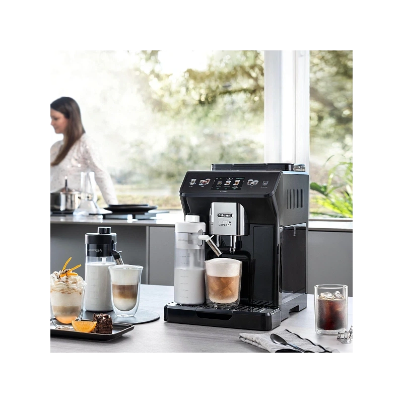 Кофемашина DeLonghi ECAM450.65.G Графин для молока; фильтр для воды; мерная ложка; силиконовая форма для льда; инструкция