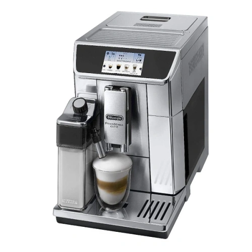 Кофемашина DeLonghi ECAM650.85.MS Графин для молока (2 шт.); узел подачи горячей воды/пара; мерная ложка; форма для льда (2шт.); полоска-индикатор жёсткости воды; фильтр; инструкция
