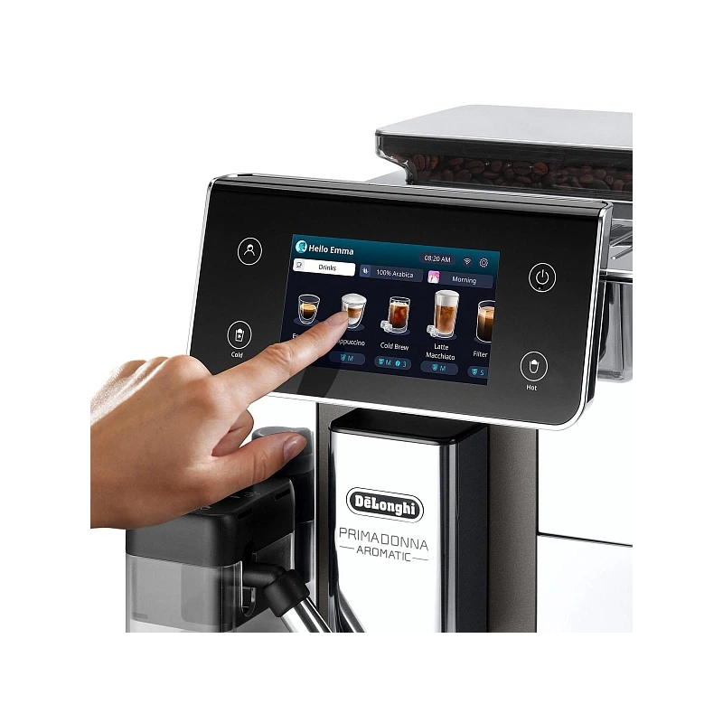 Кофемашина Delonghi ECAM630.75.TSM Два кувшина для молока LatteCrema Hot (горячие напитки); LatteCrema Cool (холодные напитки); фильтр для воды; мерная ложка для молотого кофе с кисточкой; силиконовая форма для льда; полоска для определения жесткости воды
