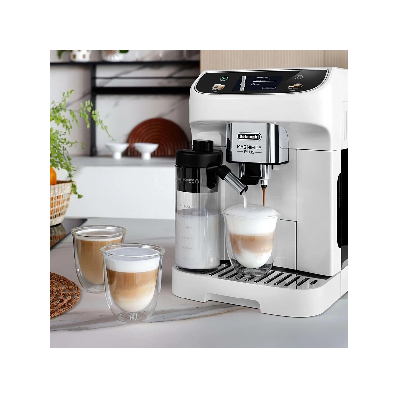 Кофемашина DeLonghi ECAM320.60.W Графин для молока; узел подачи горячей воды; инструкция