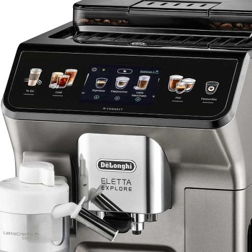 Kофемашина DeLonghi ECAM450.86.T Графин для молока; фильтр для воды; кружка To Go; мерная ложка; силиконовая форма для льда; инструкция