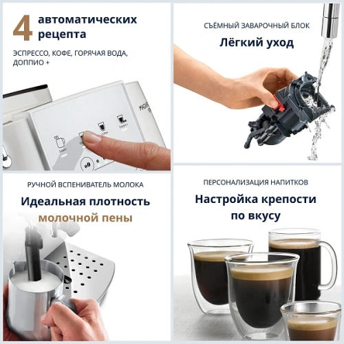 Кофемашина DeLonghi ECAM220.21.WW Кофемашина; мерная ложка; полоска-индикатор жесткости воды