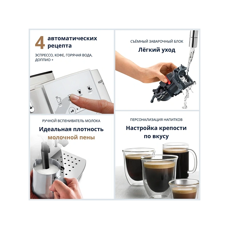 Кофемашина DeLonghi ECAM220.21.WW Кофемашина; мерная ложка; полоска-индикатор жесткости воды