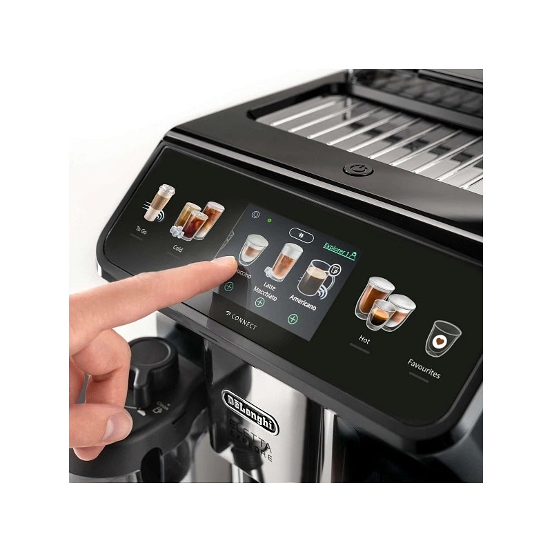 Кофемашина DeLonghi ECAM450.55.G EX:4 Графин для молока; фильтр для воды; кружка To Go; мерная ложка; силиконовая форма для льда; инструкция