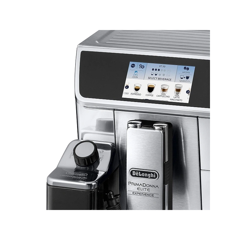 Кофемашина DeLonghi ECAM650.85.MS Графин для молока (2 шт.); узел подачи горячей воды/пара; мерная ложка; форма для льда (2шт.); полоска-индикатор жёсткости воды; фильтр; инструкция