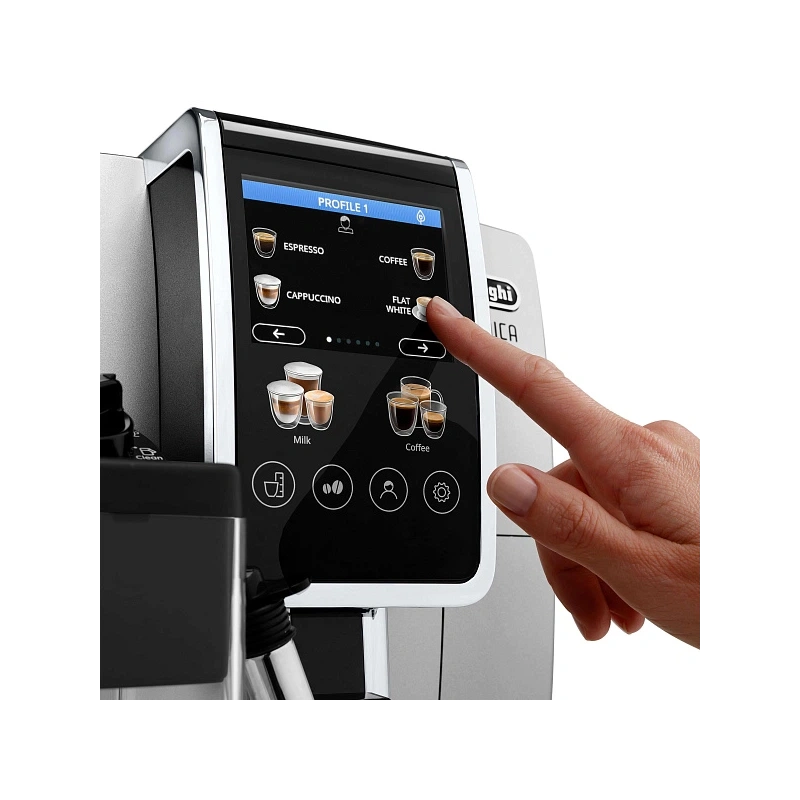Кофемашина DeLonghi ECAM380.85.SB Графин для молока; фильтр для воды; полоска на определение жесткости воды; декальцинатор; мерная ложка; инструкция