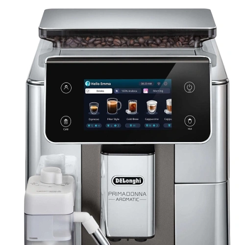 Кофемашина Delonghi ECAM630.75.TSM Два кувшина для молока LatteCrema Hot (горячие напитки); LatteCrema Cool (холодные напитки); фильтр для воды; мерная ложка для молотого кофе с кисточкой; силиконовая форма для льда; полоска для определения жесткости воды